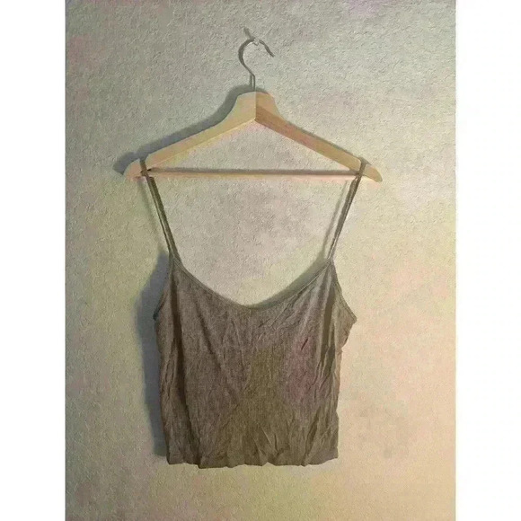 Brown crop spaghetti top - Picture 2 of 5